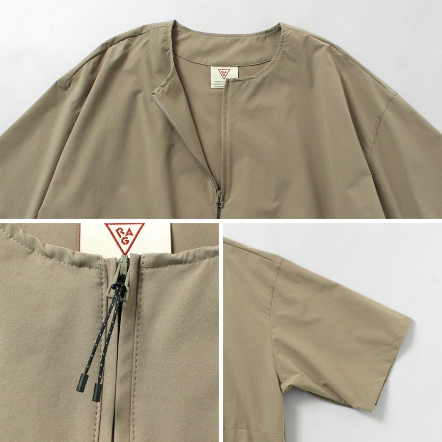RAG（ラグ） ハーフジップ ショートスリーブ プルオーバー Tシャツ 日本製 / メンズ 透湿 撥水 速乾 軽量 ストレッチ | RAG | 17