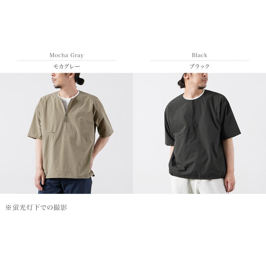 RAG（ラグ） ハーフジップ ショートスリーブ プルオーバー Tシャツ 日本製 / メンズ 透湿 撥水 速乾 軽量 ストレッチ | RAG | 03