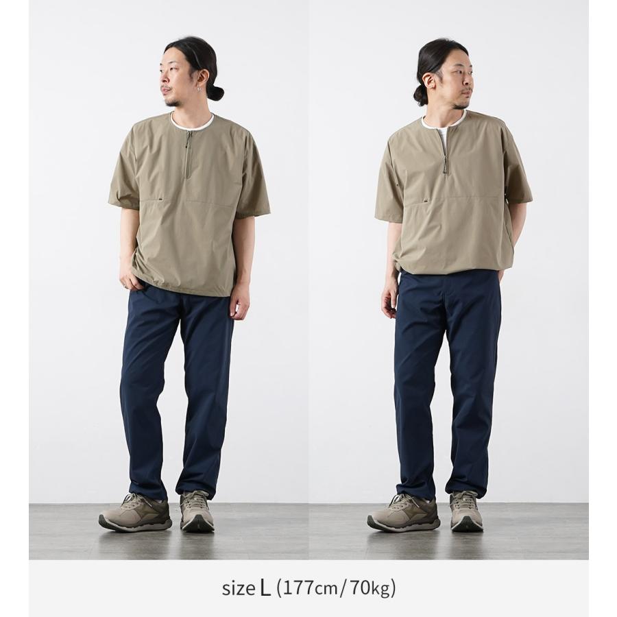 RAG（ラグ） ハーフジップ ショートスリーブ プルオーバー Tシャツ 日本製 / メンズ 透湿 撥水 速乾 軽量 ストレッチ | RAG | 05