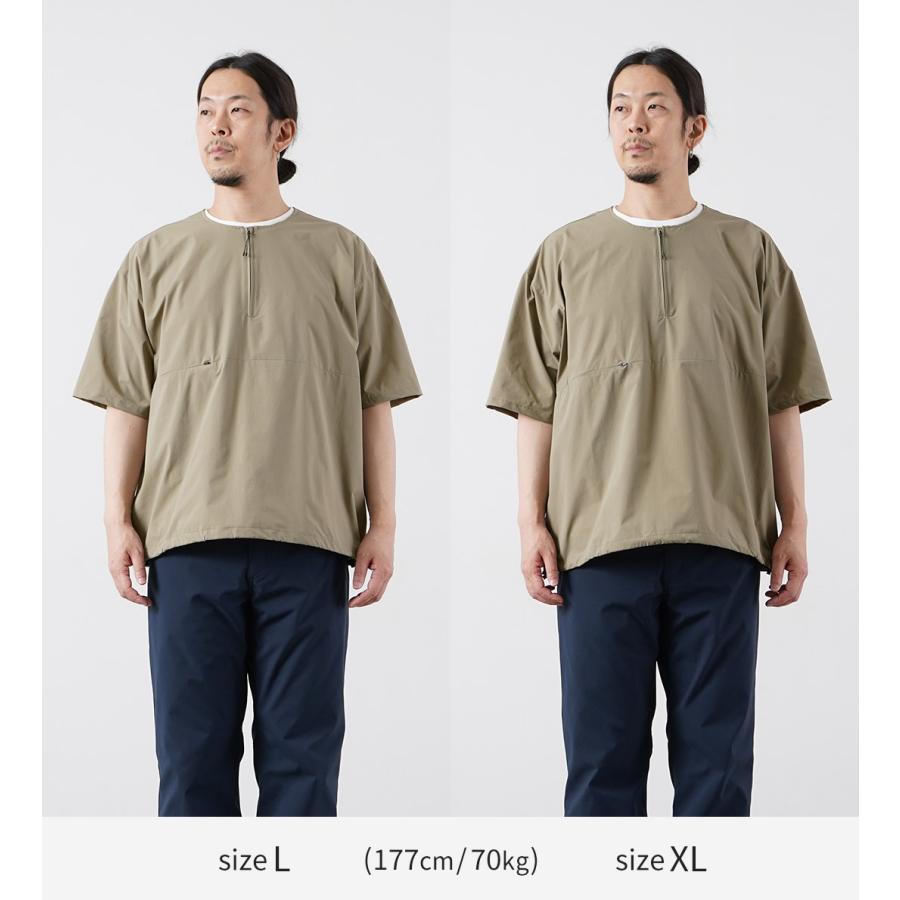 RAG（ラグ） ハーフジップ ショートスリーブ プルオーバー Tシャツ 日本製 / メンズ 透湿 撥水 速乾 軽量 ストレッチ | RAG | 07