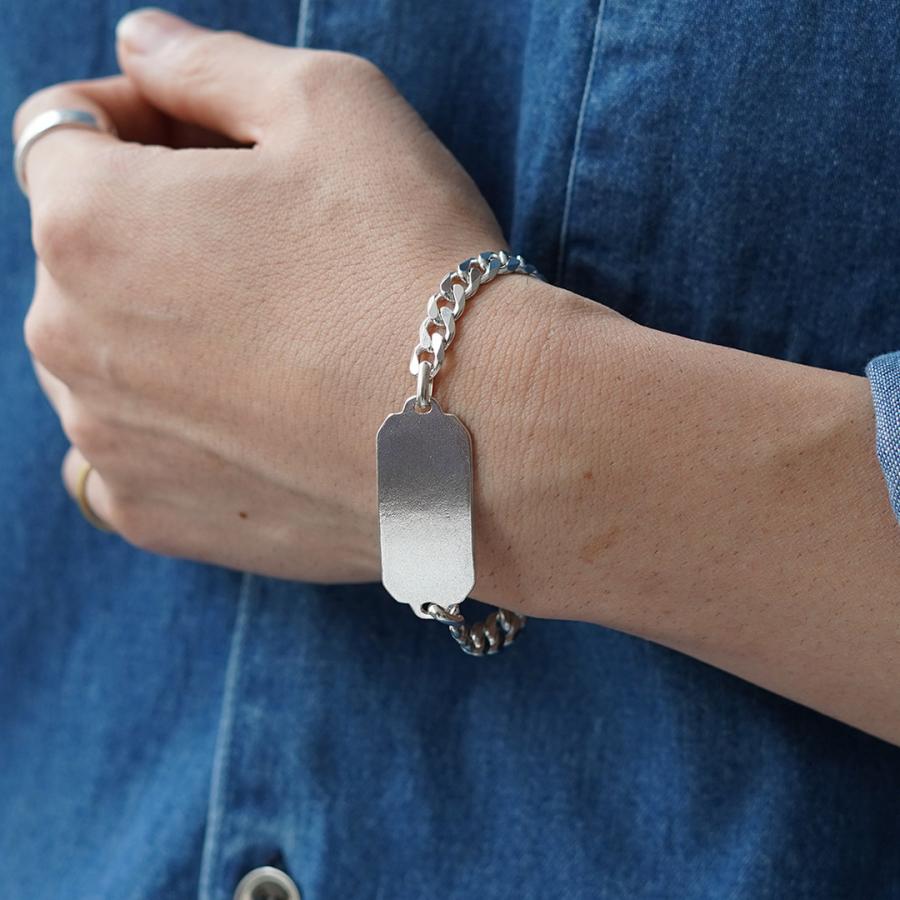 BUTTON WORKS（ボタンワークス） 別注 ミリタリー IDブレスレット 日本製 / メンズ シルバー アクセサリー | Button Works | 03