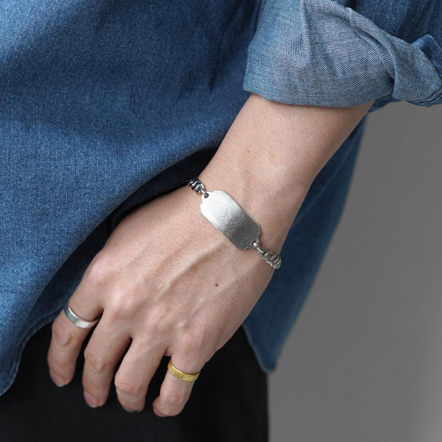 BUTTON WORKS（ボタンワークス） 別注 ミリタリー IDブレスレット 日本製 / メンズ シルバー アクセサリー | Button Works | 10