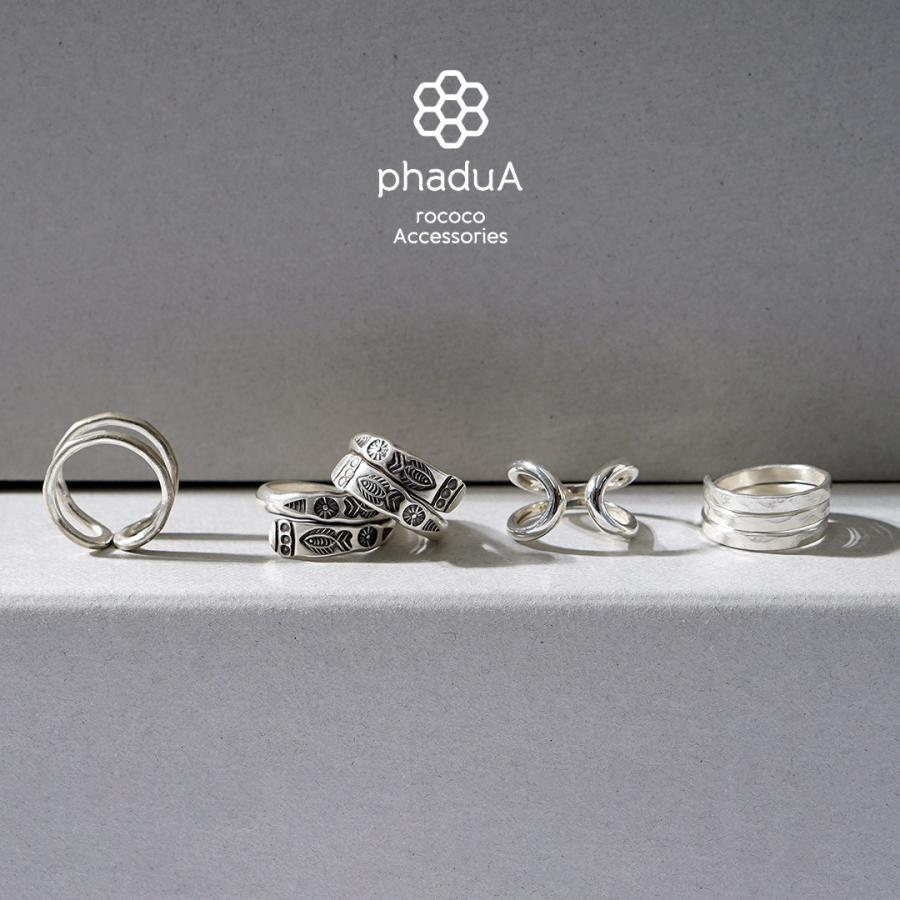 phaduA（パ・ドゥア） カレンシルバーリング スパイラル ハンマードアイズ 鎚目 （つちめ） / メンズ レディース 指輪 | ROCOCO | 05