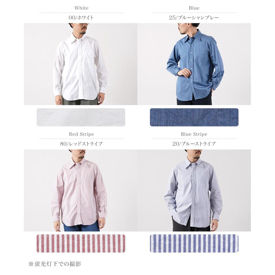 D.C.WHITE（ディーシーホワイト） オリジン レギュラーカラーシャツ 日本製 / メンズ オックス シャンブレー ストライプ |  | 05