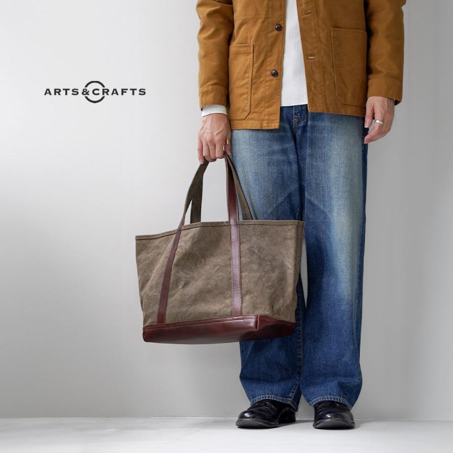 ARTS＆CRAFTS（アーツアンドクラフツ） エイジングキャンバス ベーシックトート バッグ 日本製 / メンズ 大容量 旅行 | ARTS & CRAFTS | 06