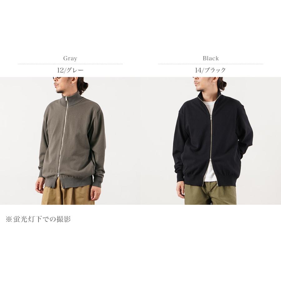 YONETOMI NEW BASIC（ヨネトミニューベーシック） ウェーブ コットン ドライバーズニット ブルゾン 日本製 / ジャケット メンズ | Yonetomi NEW BASIC | 03