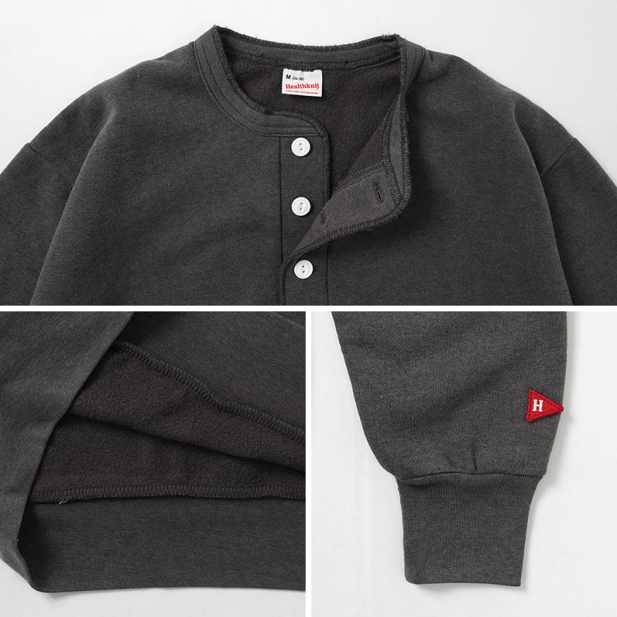 HEALTHKNIT（ヘルスニット） クラシックスウェット ヘンリーネック (ヴィンテージ フィニッシュ) / メンズ 長袖 ロングスリーブ | Healthknit | 17