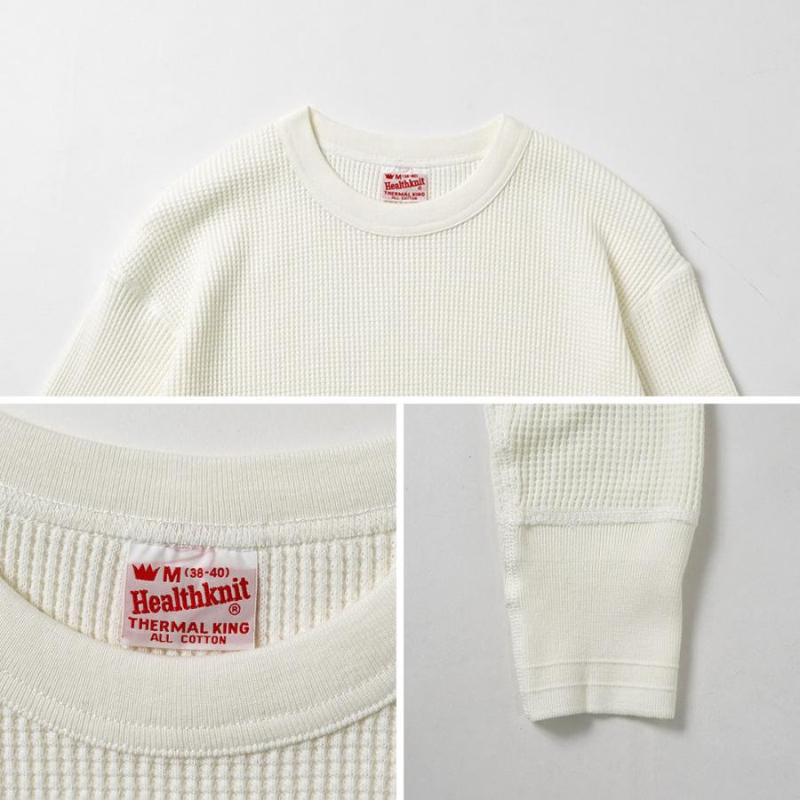 HEALTHKNIT（ヘルスニット） サーマルキングワッフル クルーネック ロングスリーブ / メンズ 長袖 | Healthknit | 14