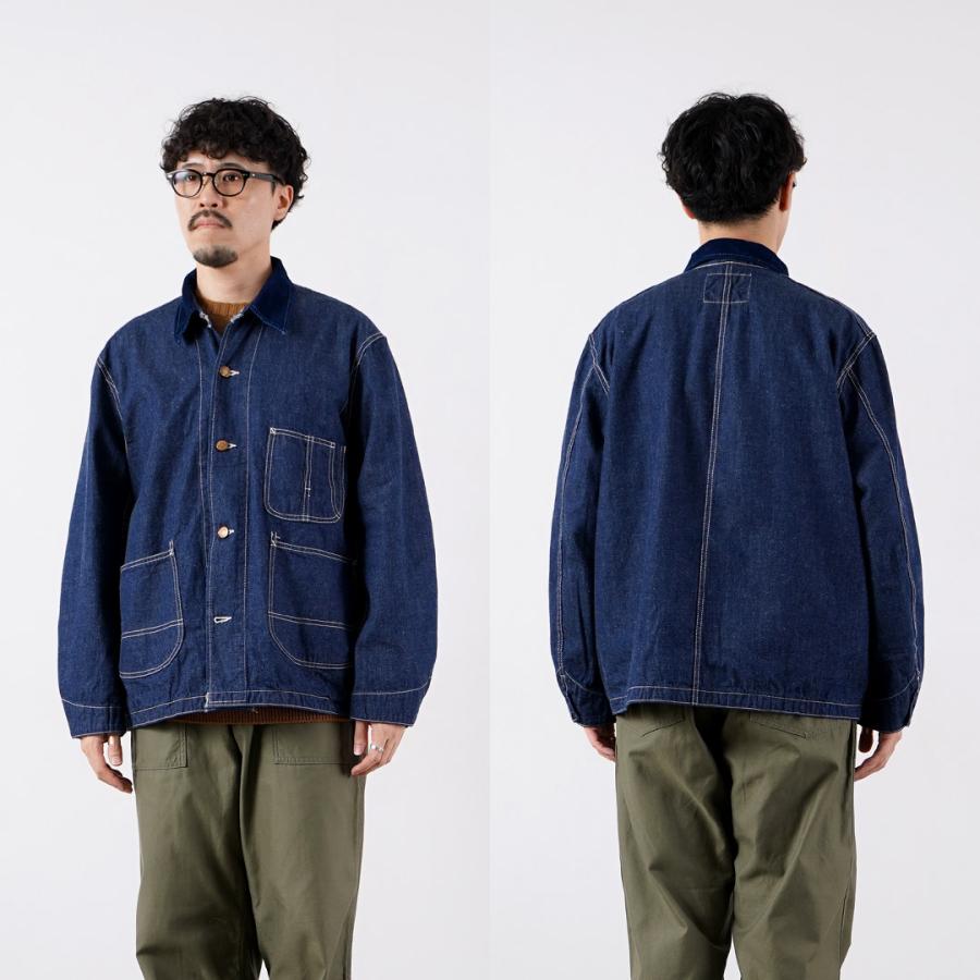REMI RELIEF（レミレリーフ） 9.5oz ネップデニムカバーオール(衿コーデュロイ） 日本製 / メンズ ジンバブエコットン | REMI RELIEF | 15
