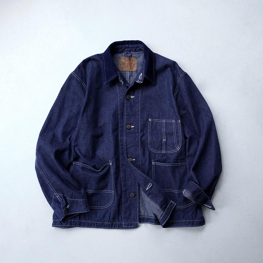 REMI RELIEF（レミレリーフ） 9.5oz ネップデニムカバーオール(衿コーデュロイ） 日本製 / メンズ ジンバブエコットン | REMI RELIEF | 02