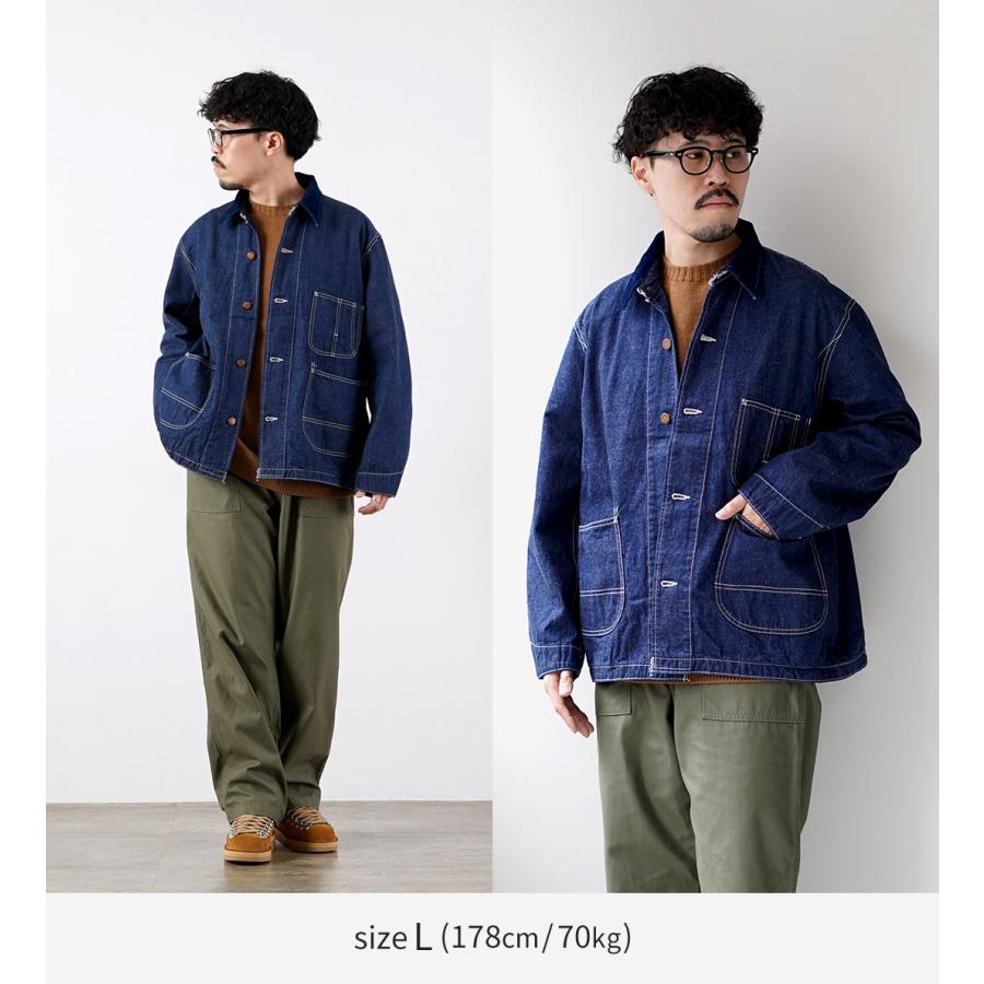 REMI RELIEF（レミレリーフ） 9.5oz ネップデニムカバーオール(衿コーデュロイ） 日本製 / メンズ ジンバブエコットン | REMI RELIEF | 03