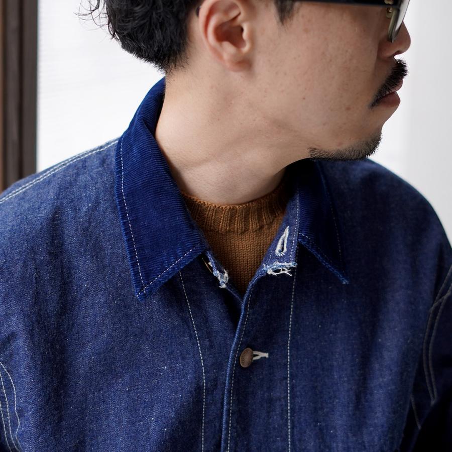 REMI RELIEF（レミレリーフ） 9.5oz ネップデニムカバーオール(衿コーデュロイ） 日本製 / メンズ ジンバブエコットン | REMI RELIEF | 06