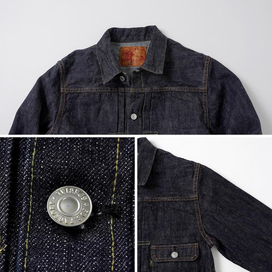 FOB FACTORY（FOBファクトリー） F2466 SVデニム 1stタイプ ジャケット 日本製 / メンズ セルビッチ Gジャン | FOB FACTORY | 14