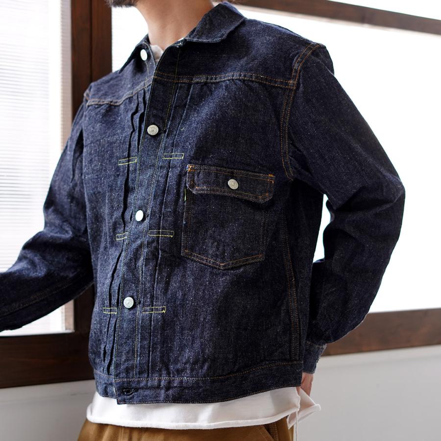 FOB FACTORY（FOBファクトリー） F2466 SVデニム 1stタイプ ジャケット 日本製 / メンズ セルビッチ Gジャン | FOB FACTORY | 07