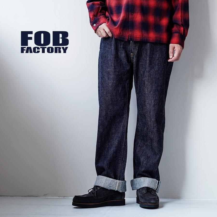 FOB FACTORY（FOBファクトリー） F137 デニム ウエストオーバーオール 日本製 / メンズ 14oz ワイド セルヴィッジ | FOB FACTORY