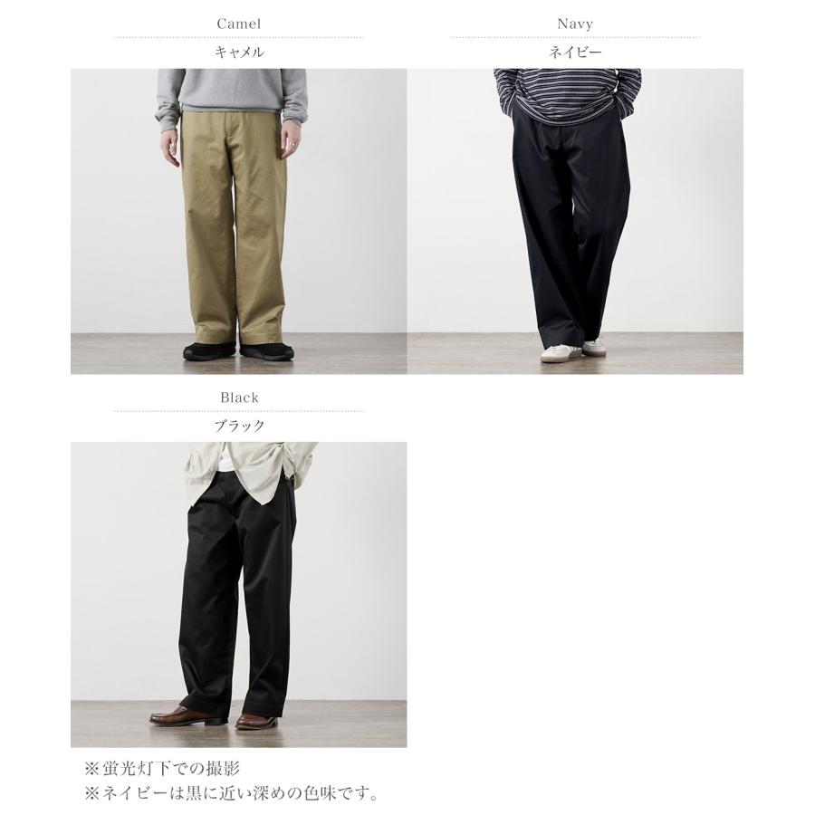 UNIVERSAL PRODUCTS.（ユニバーサルプロダクツ） ノータックチノトラウザーズ 日本製 / メンズ ワイドパンツ | UNIVERSAL PRODUCTS | 04