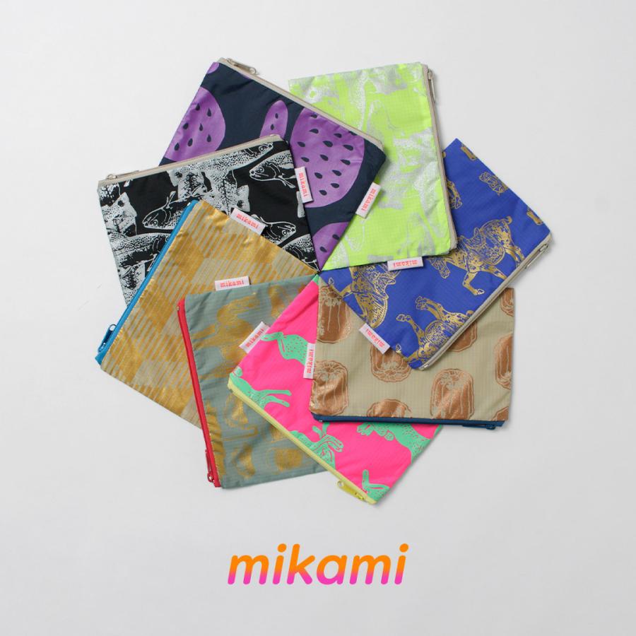 MIKAMI（ミカミ） ハンドプリント マルチZIPポーチ ナイロン / メンズ レディース 小物入れ 総柄 アニマル | ROCOCO | 13