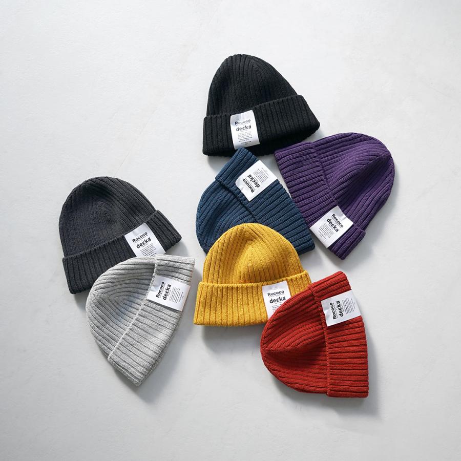 DECKA QUALITY SOCKS（デカ） 別注 コットン100 ワッチキャップ ニットキャップ 日本製 / メンズ レディース ニット帽 SHOWATABE | decka Quality socks | 22