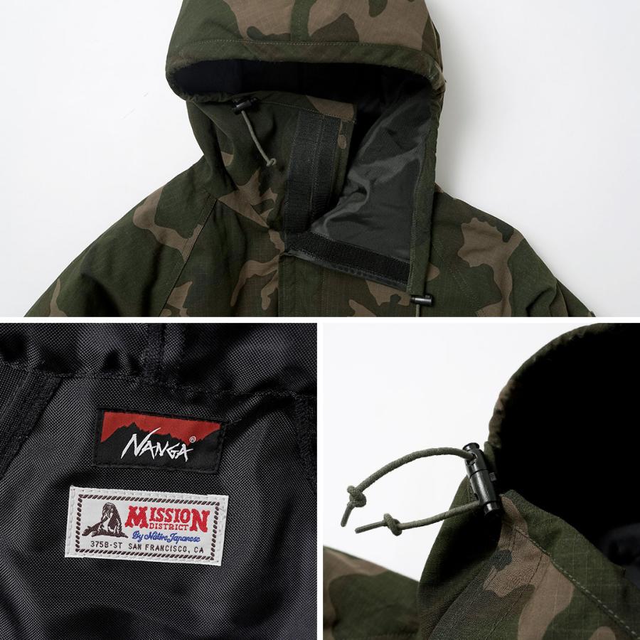 【限定生産】NANGA（ナンガ） 別注 ミッションディストリクトコラボ ガスプロテクト ダウンジャケット 日本製 / メンズ 撥水 650FP | NANGA | 18