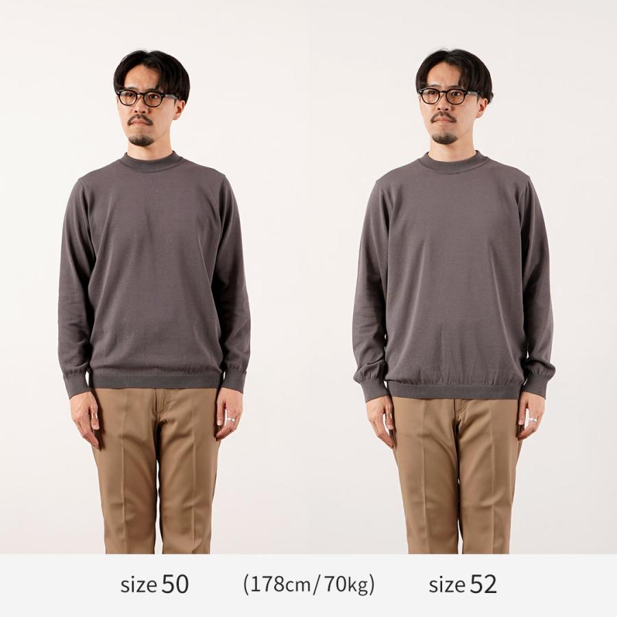 RINASCENTE（リナシェンテ） 別注 ハイブリッド ウォッシャブル 沼ネック ロングスリーブ ニットTシャツ 日本製 / メンズ | Rinascente | 10