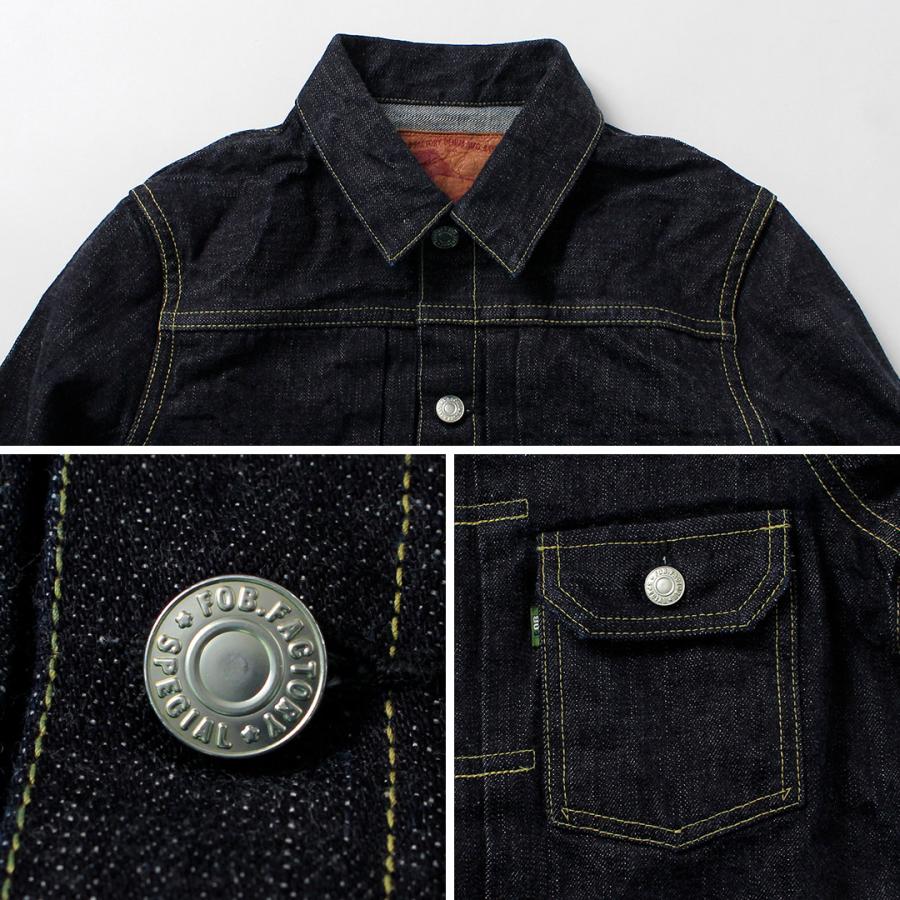 FOB FACTORY（FOBファクトリー） F2464 RS5252-UF セルヴィッチ デニム 2ndジャケット 日本製 / メンズ Gジャン セルビッチ | FOB FACTORY | 13