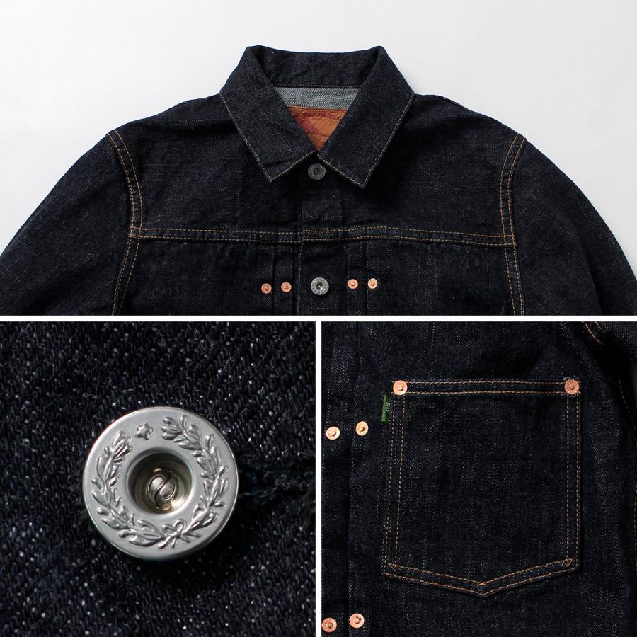 FOB FACTORY（FOBファクトリー） F2465 RS5252-UF ガレージ デニム ジャケット 1st 大戦モデル 日本製 / メンズ Gジャン セルビッチ | FOB FACTORY | 14