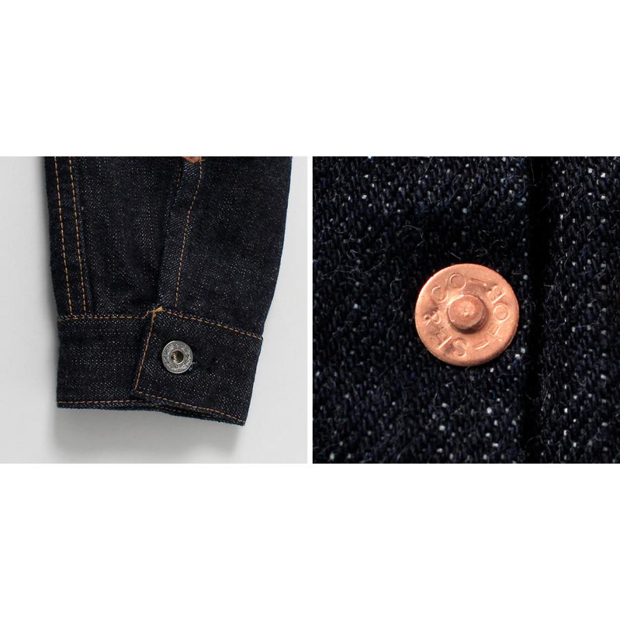 FOB FACTORY（FOBファクトリー） F2465 RS5252-UF ガレージ デニム ジャケット 1st 大戦モデル 日本製 / メンズ Gジャン セルビッチ | FOB FACTORY | 15