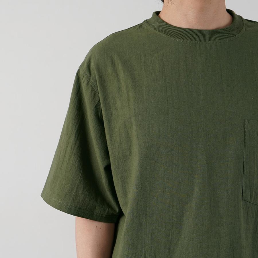 KEMA DESIGNS（ケマデザインズ） ヘンプ/オーガニックコットン 布帛ポケットTシャツ 綿麻 / 半袖 メンズ 無地 | kema designs | 13