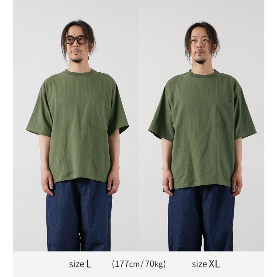 KEMA DESIGNS（ケマデザインズ） ヘンプ/オーガニックコットン 布帛ポケットTシャツ 綿麻 / 半袖 メンズ 無地 | kema designs | 08