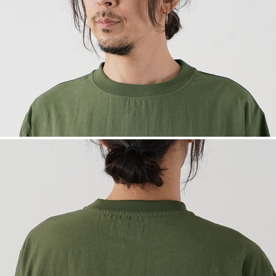 KEMA DESIGNS（ケマデザインズ） ヘンプ/オーガニックコットン 布帛ポケットTシャツ 綿麻 / 半袖 メンズ 無地 | kema designs | 12