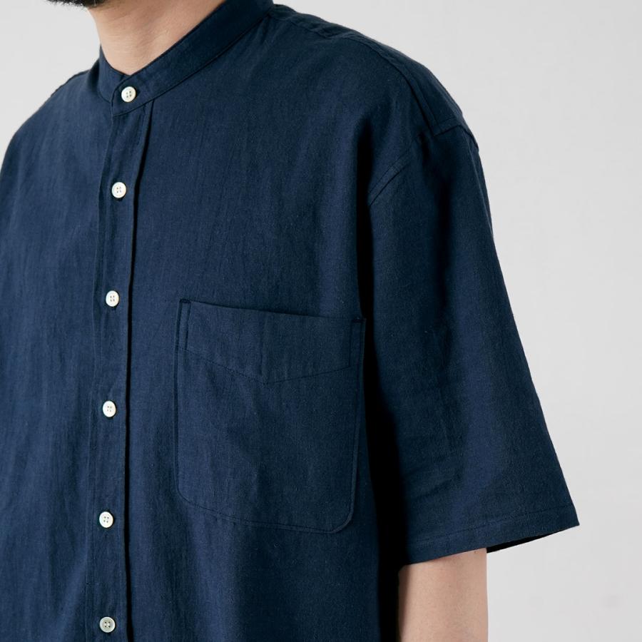 KEMA DESIGNS（ケマデザインズ） ヘンプ/オーガニックコットン ハーフスリーブ バンドカラーシャツ 綿麻 / 半袖 メンズ | kema designs | 14