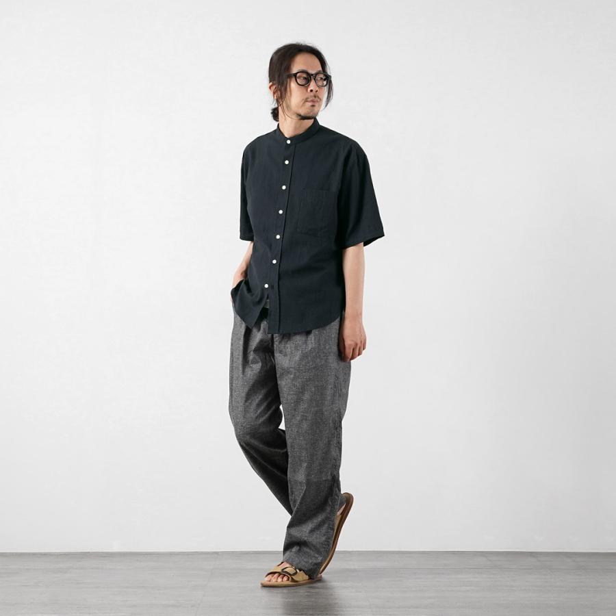 KEMA DESIGNS（ケマデザインズ） ヘンプ/オーガニックコットン ハーフスリーブ バンドカラーシャツ 綿麻 / 半袖 メンズ | kema designs | 17