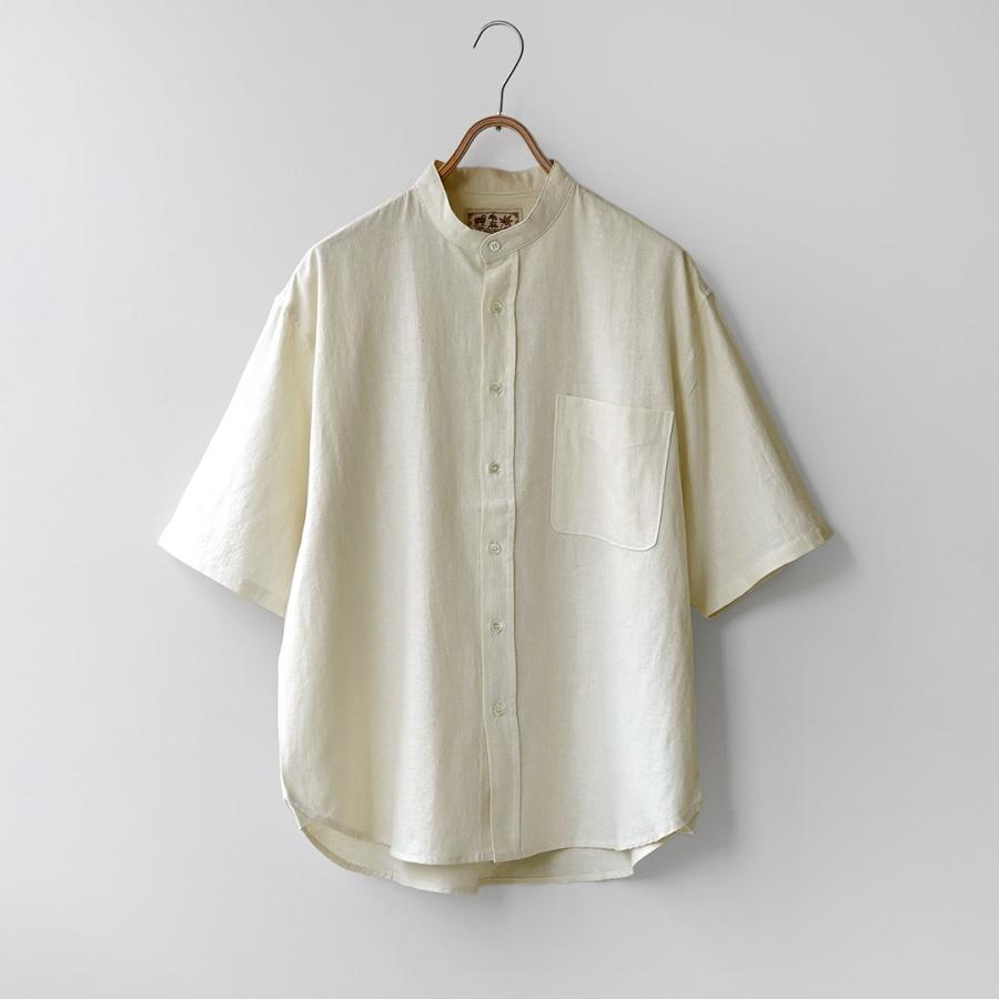 KEMA DESIGNS（ケマデザインズ） ヘンプ/オーガニックコットン ハーフスリーブ バンドカラーシャツ 綿麻 / 半袖 メンズ | kema designs | 05