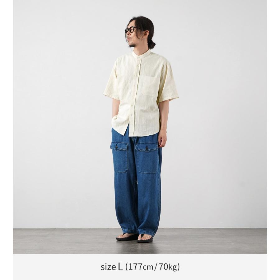 KEMA DESIGNS（ケマデザインズ） ヘンプ/オーガニックコットン ハーフスリーブ バンドカラーシャツ 綿麻 / 半袖 メンズ | kema designs | 06