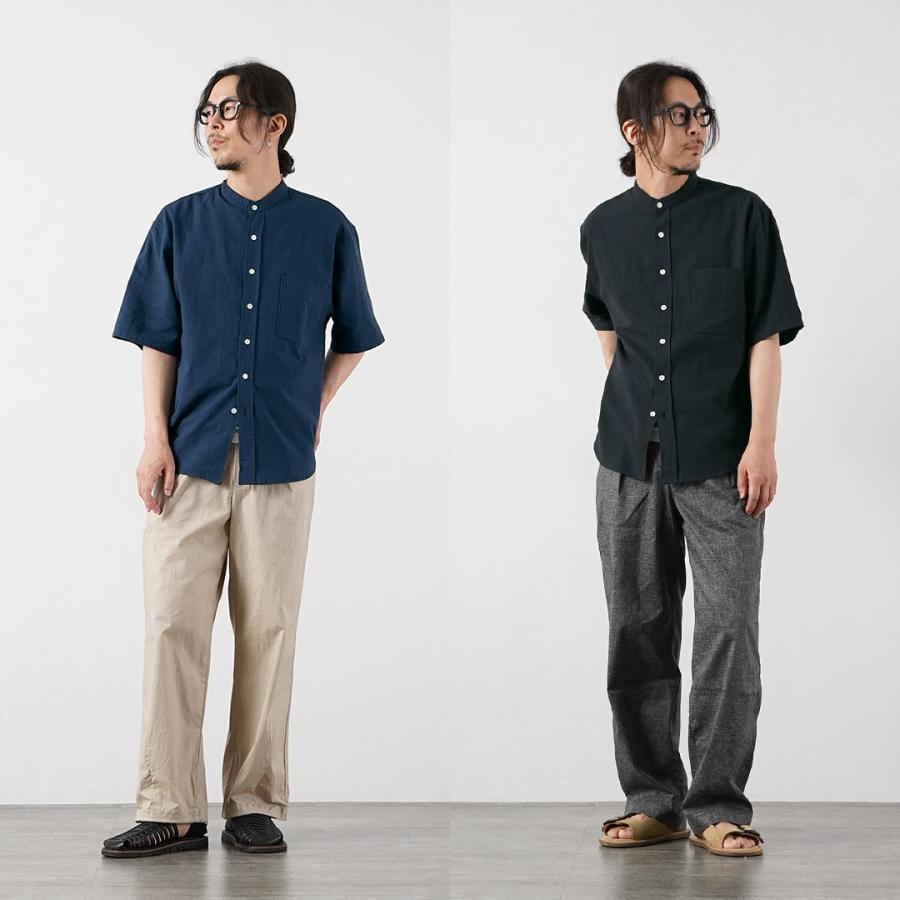 KEMA DESIGNS（ケマデザインズ） ヘンプ/オーガニックコットン ハーフスリーブ バンドカラーシャツ 綿麻 / 半袖 メンズ | kema designs | 07