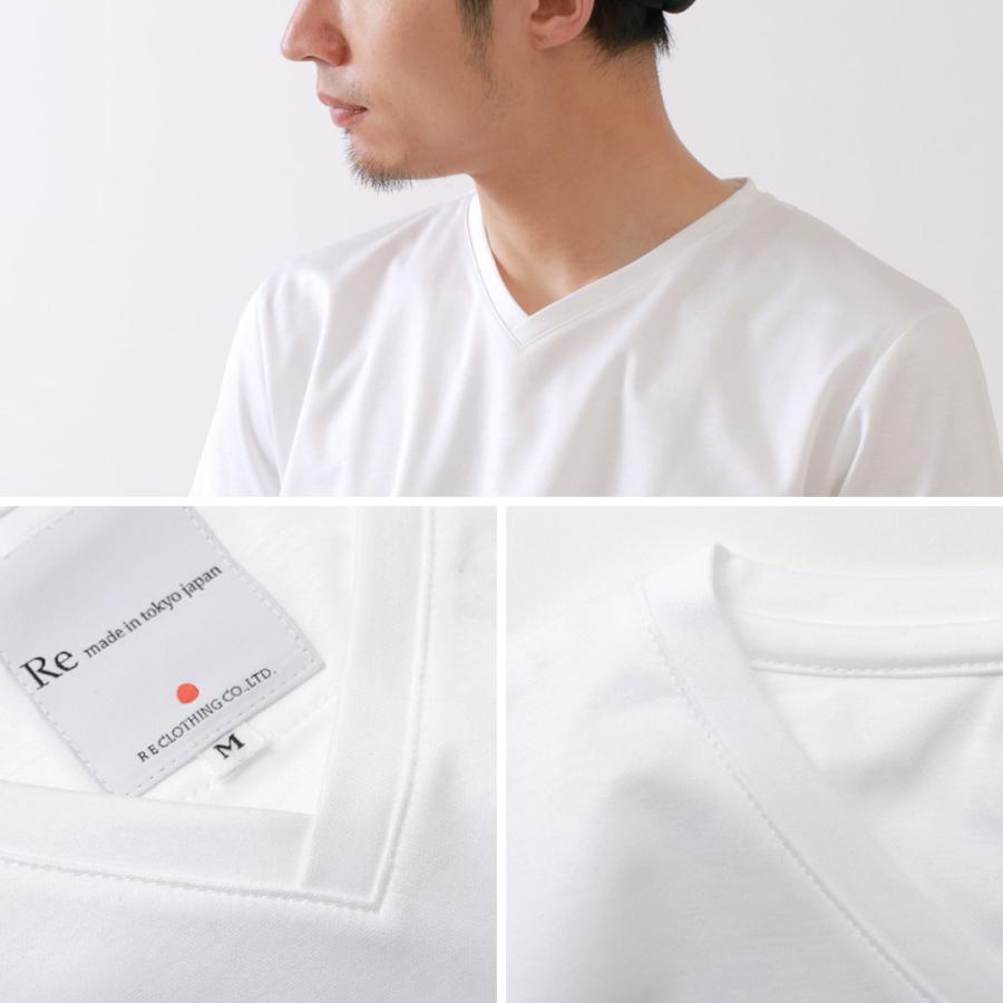RE MADE IN TOKYO JAPAN（アールイー） 東京メイド ドレスTシャツ Vネック 2023年モデル / 半袖 | Re made in tokyo japan | 11