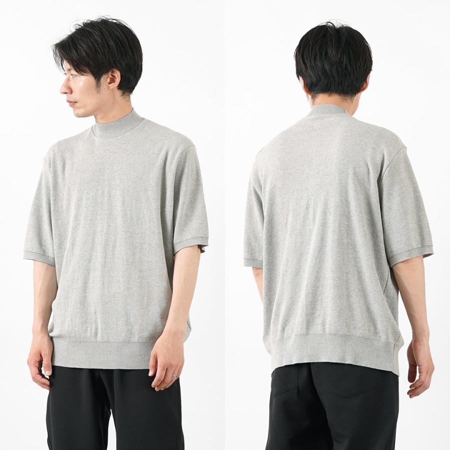 GICIPI（ジチピ） カラマーロ モックネック リラックスフィット ニットソー 2024年モデル / メンズ 半袖 コットンニット 伸縮 | gicipi | 14