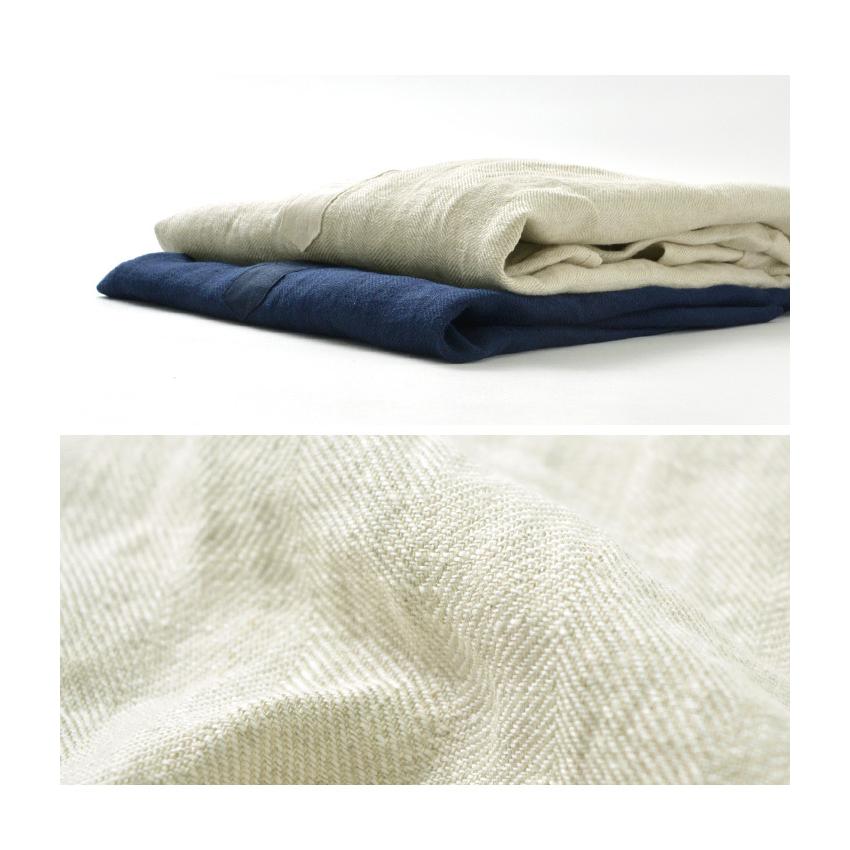 ROCOCO（ロココ） リネン 布帛 ヘンリーネック Tシャツ 2024年モデル / 麻 メンズ ハーフ 七分袖 日本製 | ROCOCO | 06