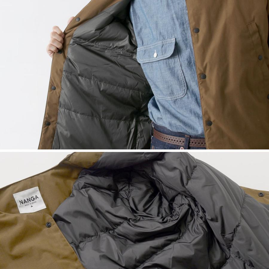 NANGA（ナンガ） 別注 HINOC ヒノック ダウンカーディガンジャケット 2024年モデル / メンズ アウター ジャケット ノーカラー 日本製 | NANGA | 11