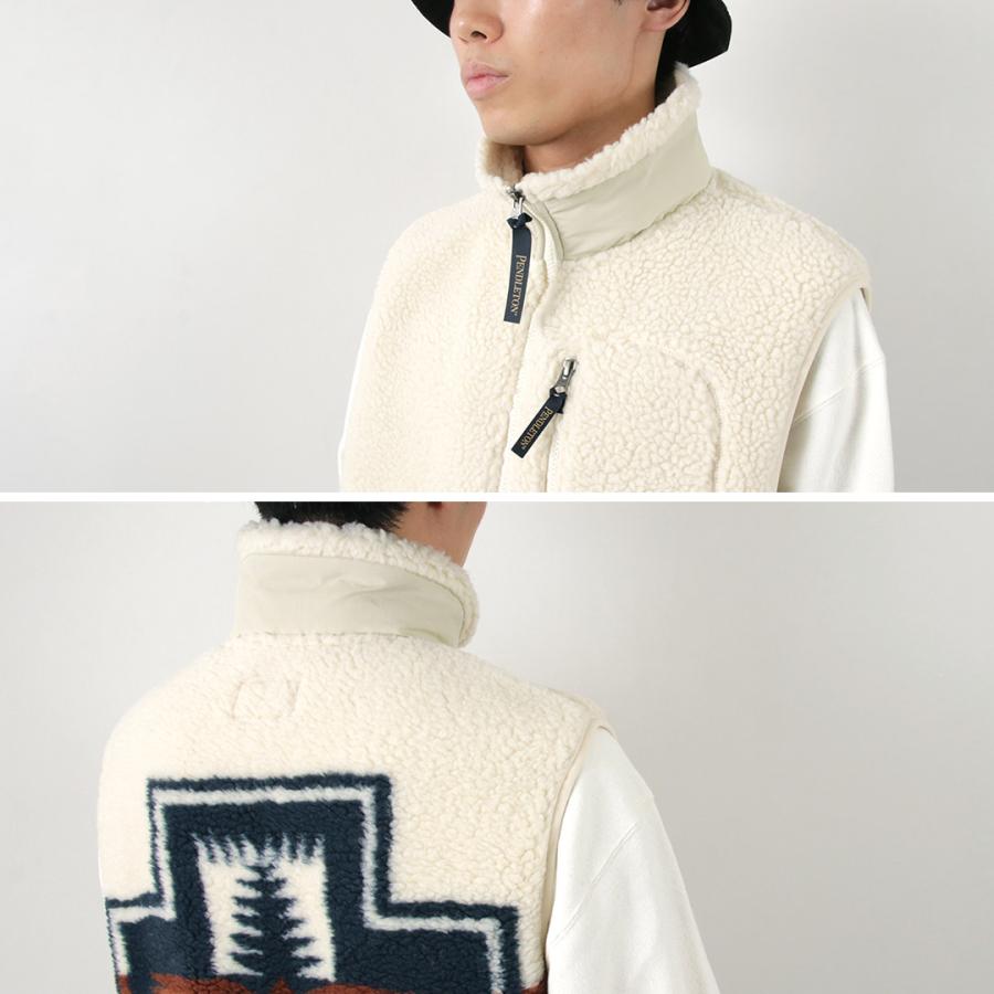 PENDLETON（ペンドルトン） ボア スタンドベスト 2024年モデル / メンズ レディース ユニセックス プリント 柄 | PENDLETON | 13