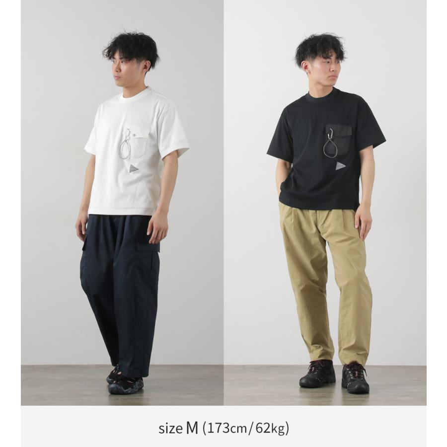 and wander（アンドワンダー） ポケットTシャツ 2024年モデル