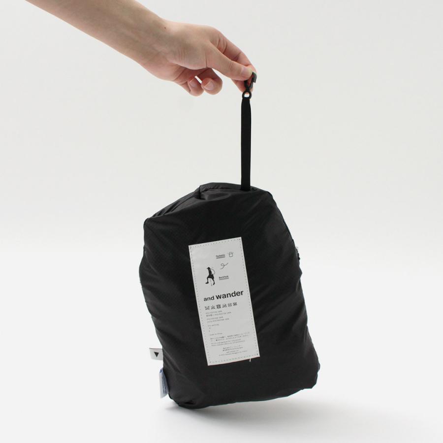 and wander（アンドワンダー） エコパック 20L デイパック 2024年 