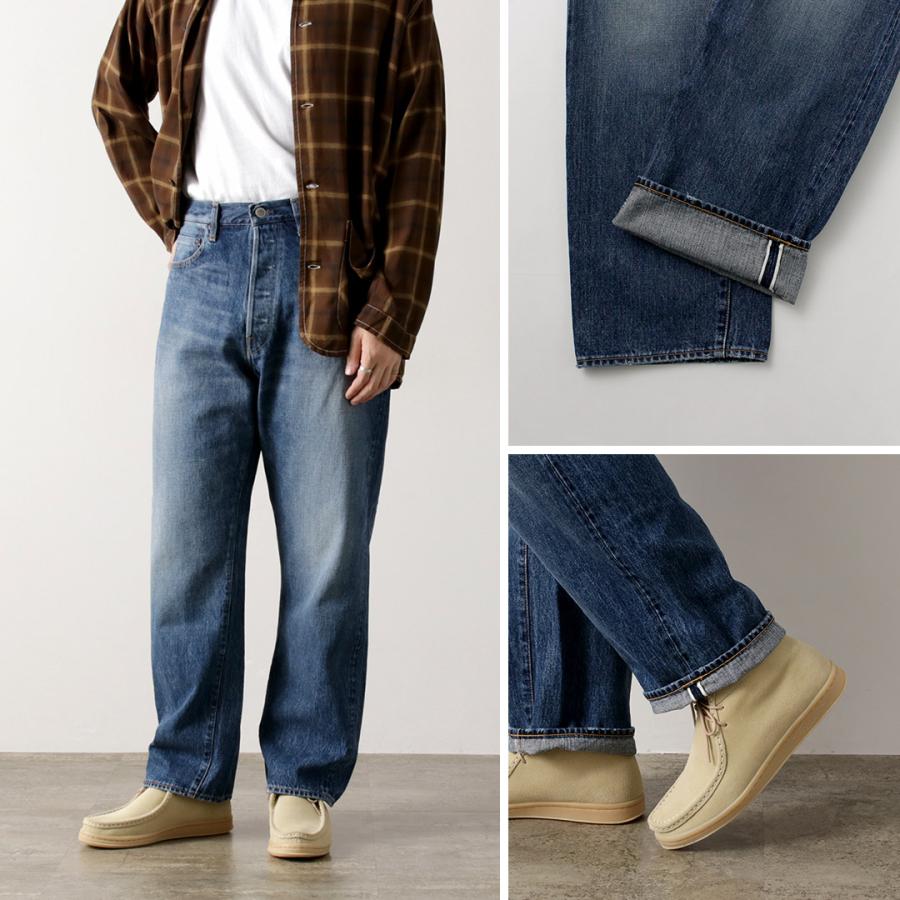 ORDINARY FITS（オーディナリーフィッツ） ルーズデニム ユーズド 2025年モデル / セルビッジデニム テーパード インディゴ 日本製 | Ordinary fits | 09