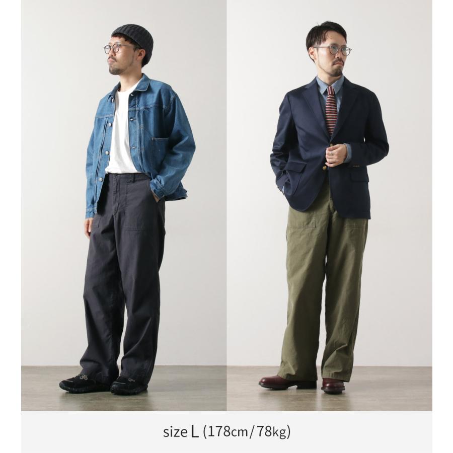 JAPAN BLUE JEANS（ジャパンブルージーンズ） 別注 ワイドベイカーパンツ 硫化染めバックサテン 2025年モデル / メンズ ベーカーパンツ | JAPAN BLUE JEANS | 06
