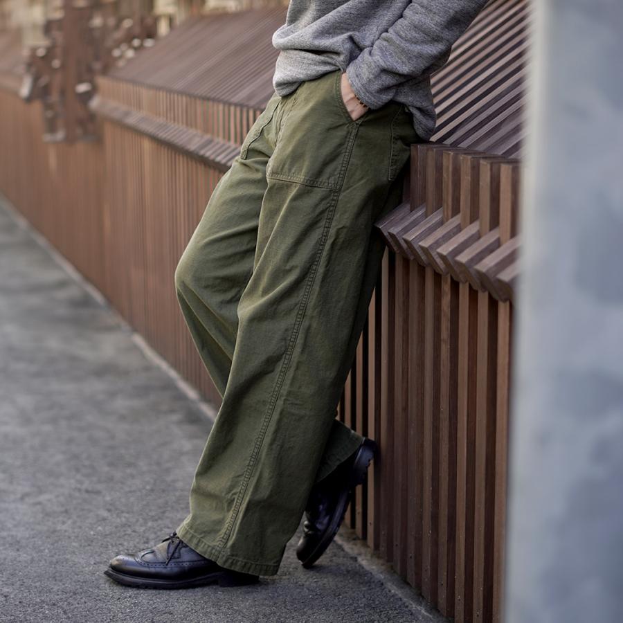 JAPAN BLUE JEANS（ジャパンブルージーンズ） 別注 ワイドベイカーパンツ 硫化染めバックサテン 2025年モデル / メンズ ベーカーパンツ | JAPAN BLUE JEANS | 08