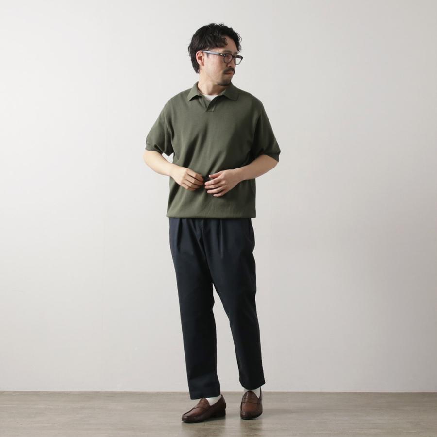 FUJITO（フジト） コットンシルク スキッパーポロ 2025年モデル / メンズ ニット トップス カットソー 半袖 Knit Skipper Polo | FUJITO | 06