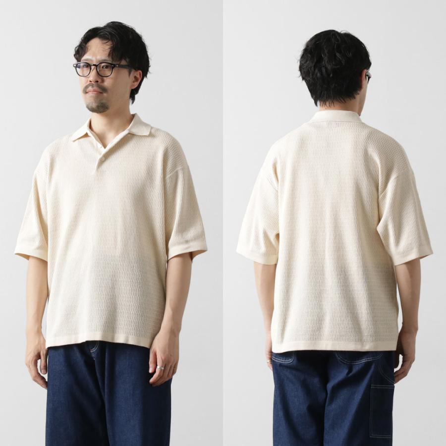 HEALTHKNIT（ヘルスニット） ポロカラー ショートスリーブ ニット カットソー 2025年モデル / ポロシャツ 半袖 サマーニット メンズ コットン | Healthknit | 13