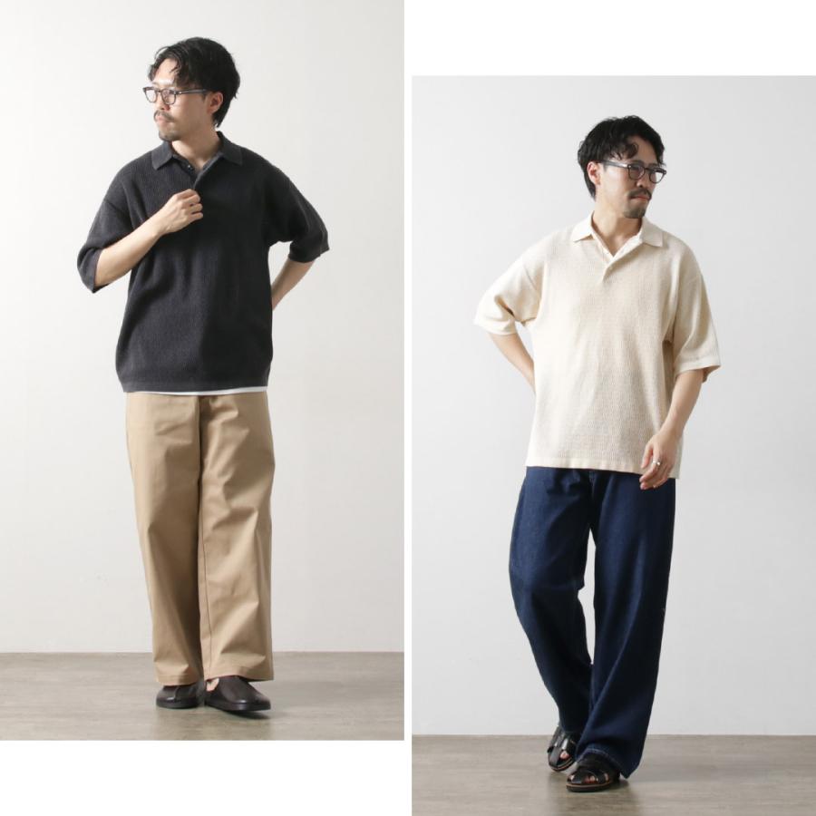 HEALTHKNIT（ヘルスニット） ポロカラー ショートスリーブ ニット カットソー 2025年モデル / ポロシャツ 半袖 サマーニット メンズ コットン | Healthknit | 14