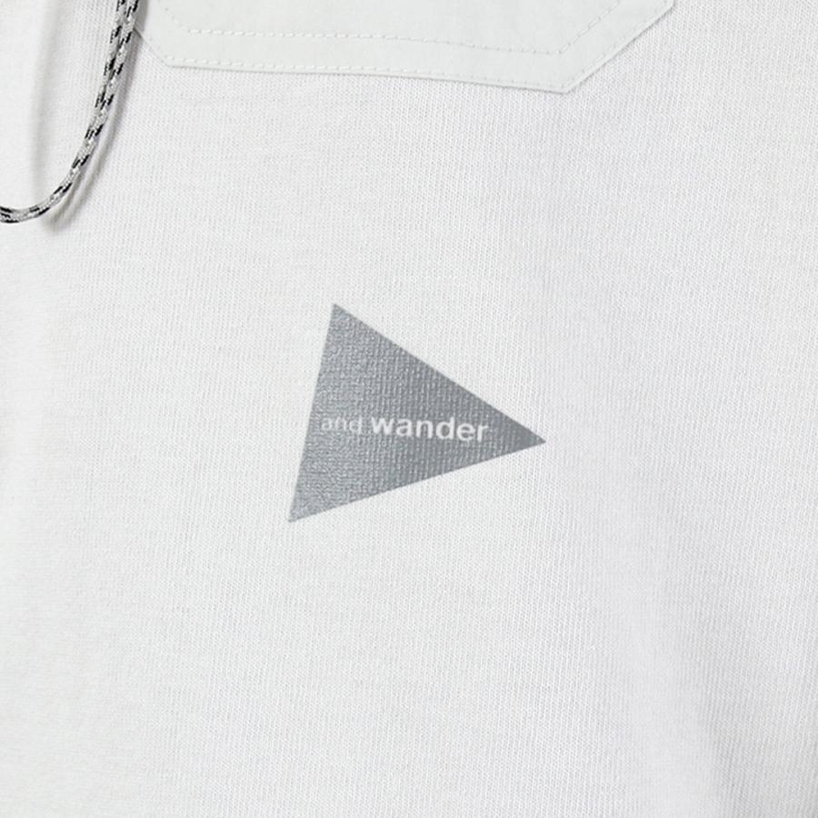 AND WANDER（アンドワンダー） ヘビーコットン ポケット ロングスリーブTシャツ 2025年モデル / トップス 長袖 ロンT カラビナ付き | and wander | 13