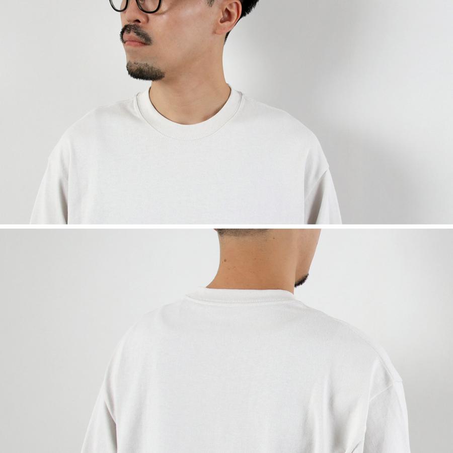 AND WANDER（アンドワンダー） ヘビーコットン ポケット ロングスリーブTシャツ 2025年モデル / トップス 長袖 ロンT カラビナ付き | and wander | 10